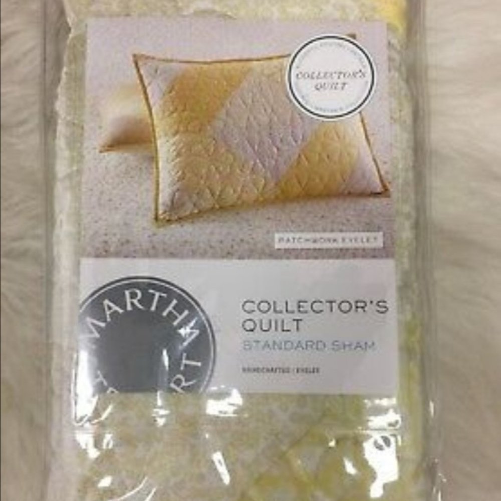 MARTHA STEWART COLLECTION PATCHWORK EYELET QUILTED